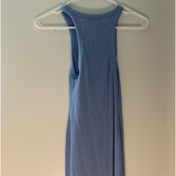Zara Womens Small Maxi Racerback Blue Sundress - Picture 3 of 7